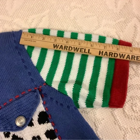 Vintage 90s Berek Colorful Knit cardigan,, jacket,sweater button-down - Picture 7 of 7